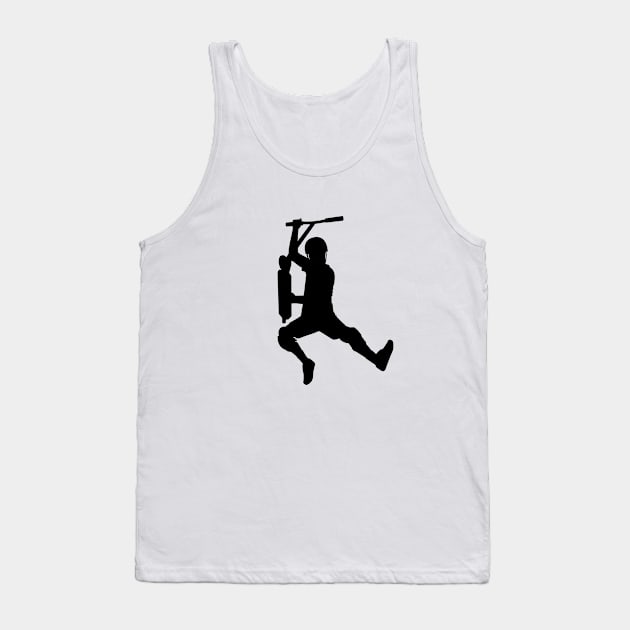 Scooter freestyle stunt silhouette Tank Top by stuntscooter